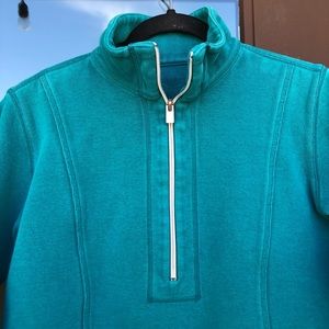 Tommy Bahama Women's Teal 1/2-Zip Pullover Sweater XS
